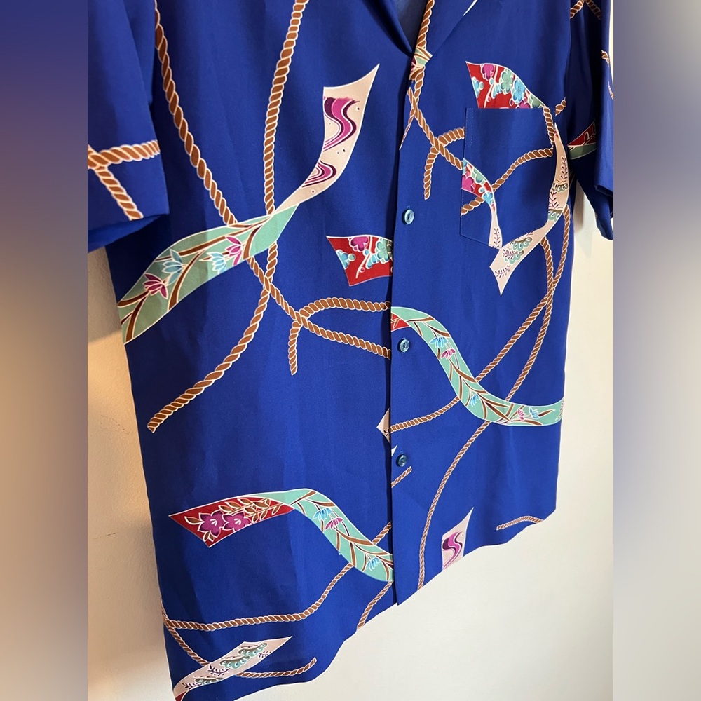 Blue Hawaii Medium Button Down - image 5